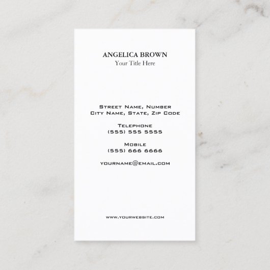 黒いカエデの葉の名刺 名刺 (裏面)