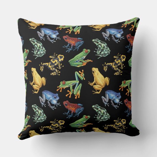 黒いカエル クッション (裏面)