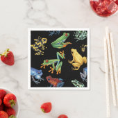 黒いカエル スタンダードカクテルナプキン (インサイチュ)