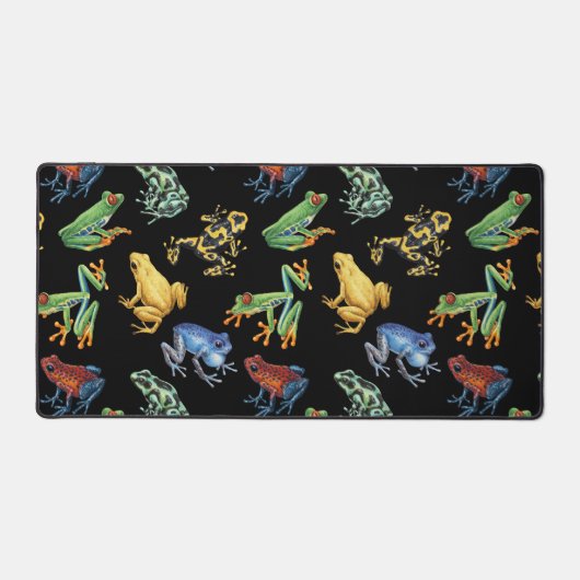 黒いカエル デスクマット (正面)