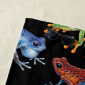 黒いカエル ビーチタオル (インサイチュ)