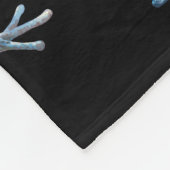 黒いカエル フリースブランケット (角)