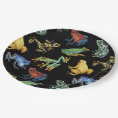 黒いカエル ペーパープレート (アングル)