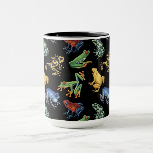 黒いカエル マグカップ (中央)