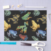 黒いカエル 薄葉紙 (クラフト)