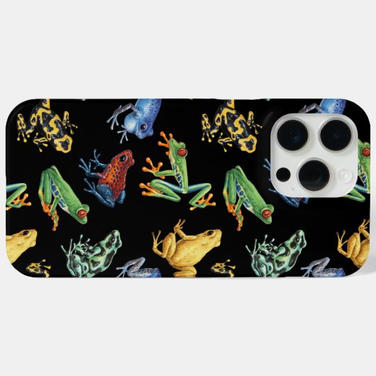 黒いカエル Case-Mate iPhoneケース (裏面 (横))