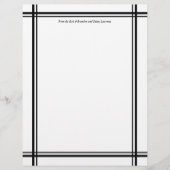 黒いカスタムひな形(署名見出し付き)文字 (正面)