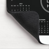 黒いカスタムロゴ2026 Business Calendar Mouse pad マウスパッド (コーナー)