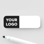 黒いカスタム再利用可能なドライ消去のロゴ 名札 (インサイチュ)