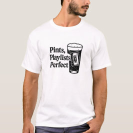 黒いカセットテープのピントグラス 音楽 引用 デザイン Tシャツ