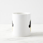 黒いカップケーキ コーヒーマグカップ (中央)