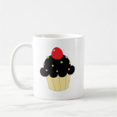 黒いカップケーキ コーヒーマグカップ (左)
