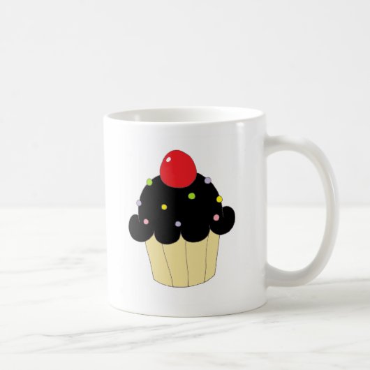 黒いカップケーキ コーヒーマグカップ (右)