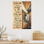 黒いカップルを選ぶ ポスター (キッチン)