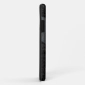 黒いカナダのカエデの葉の箱のカッコいいの灰色 Case-Mate iPhoneケース (裏面/右)