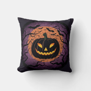 黒いカボチャのハロウィンピロー クッション