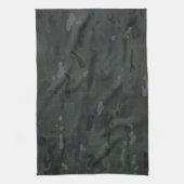 黒いカムフラージュI キッチンタオル (縦)