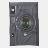 黒いカメラ キッチンタオル (縦)