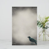 黒いカラスのゴシック文房具 便箋 (スタンド正面)