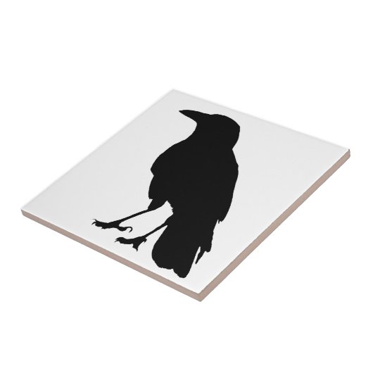 黒いカラスのタイル3 タイル (側面)