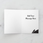 黒いカラスのハロウィンカード カード (内部)