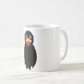 黒いカラスのマグ コーヒーマグカップ (正面右)