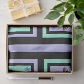 黒いカラスの混合水色の花 薄葉紙 (ギフト)