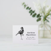 黒いカラスの迷信のカッコいい 名刺 (スタンド正面)