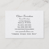 黒いカラスの迷信のカッコいい 名刺 (裏面)