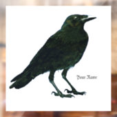 黒いカラス ウィンドウサイン (シート2)