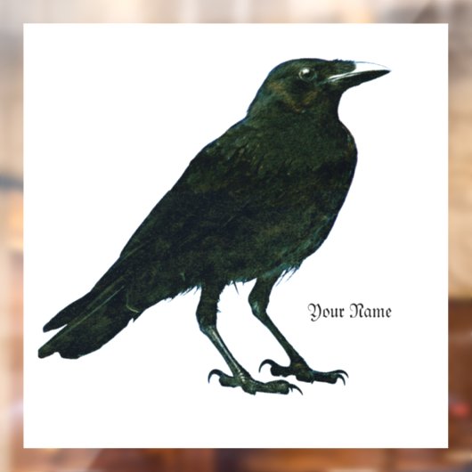 黒いカラス ウィンドウサイン (シート2)