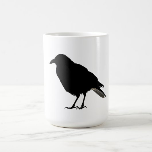 黒いカラス コーヒーマグカップ (中央)