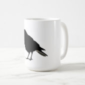 黒いカラス コーヒーマグカップ (正面右)