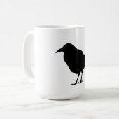 黒いカラス コーヒーマグカップ (正面左)