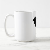 黒いカラス コーヒーマグカップ (左)