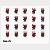 黒いカラス スクエアシール (シート)