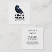 黒いカラス スクエア名刺 (正面/裏面)