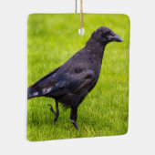 黒いカラス セラミックオーナメント (右)