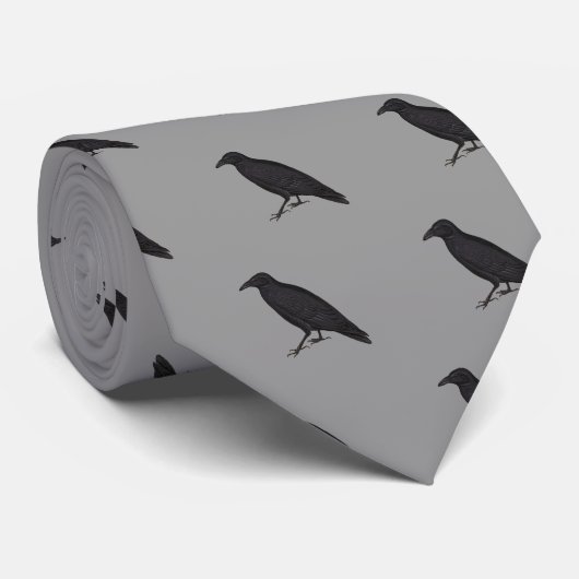 黒いカラス ネクタイ (ロール)