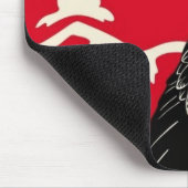 黒いカラス マウスパッド (コーナー)