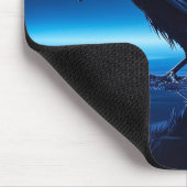 黒いカラス マウスパッド (コーナー)