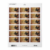 黒いカラス ラベル (フルシート)