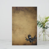 黒いカラス 便箋 (スタンド正面)