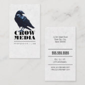 黒いカラス 名刺 (正面/裏面)