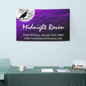 黒いカラス 月のシルエット ゴシック 横断幕 (トレードショー)