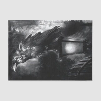 黒いカラス 薄葉紙