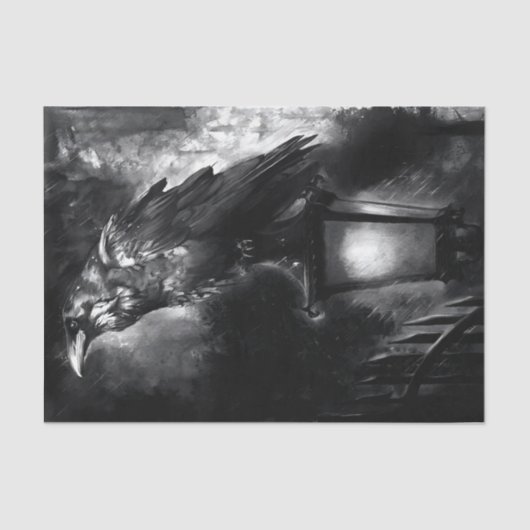 黒いカラス 薄葉紙 (正面)