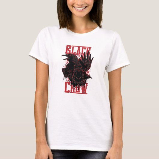 黒いカラス Tシャツ (正面)