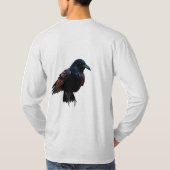 黒いカラス Tシャツ (裏面)