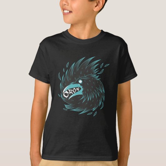 黒いカラス Tシャツ (正面)